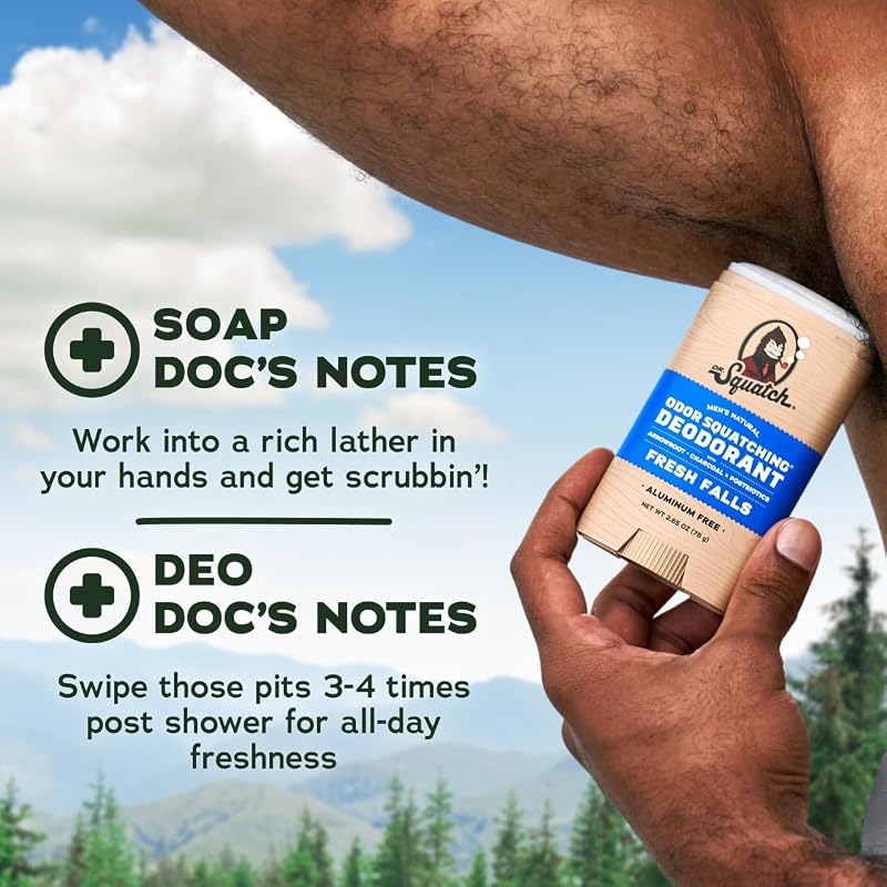 Sonic-Powered Dr. Squatch Natural Bar Soap & Deodorant 3-Pack – Sonic Speed+5oz