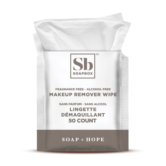 Soapbox Fragrance-Free Makeup Remover Wipes - Gentle Facial Cleansing Wipes for Dirt and Oil, Alcohol Free Makeup Remover Pads 50 Count