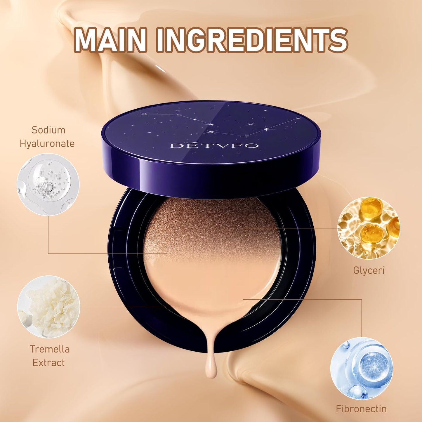 Evanesce Soft Matte Cream Concealer, Waterproof Foundation, Full Coverage, Hydrating Long-Lasting Concealer for All Skin Type (Natural)