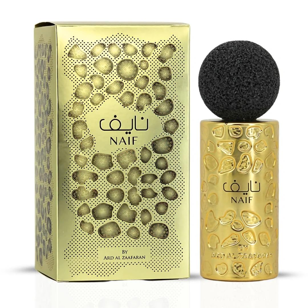 Ard al Zaafaran Naif Eau De Parfum Spray 100ml (3.4 Oz) – Long Lasting Arabian Perfume For Men, A Regal Blend of Richness, Mystery & Allure – A Captivating Perfume Men Will Adore with Amazing Notes