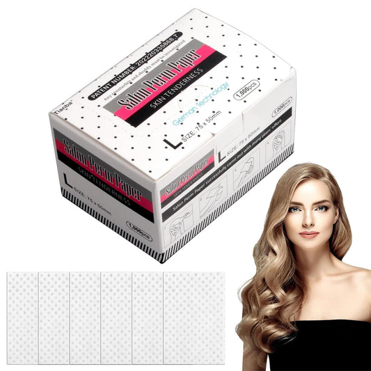 1000PCS Hair Perm Papers, Disposable Perms Papers and end Papers for Hair Perm Cotton, High Temperature Resistant Hair Curling Perm Papers for Hairs