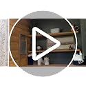 Floating Shelves Set of 2 - Natural Elm Live Edge Wall Shelves, 8-inch Deep, 24-inch Length