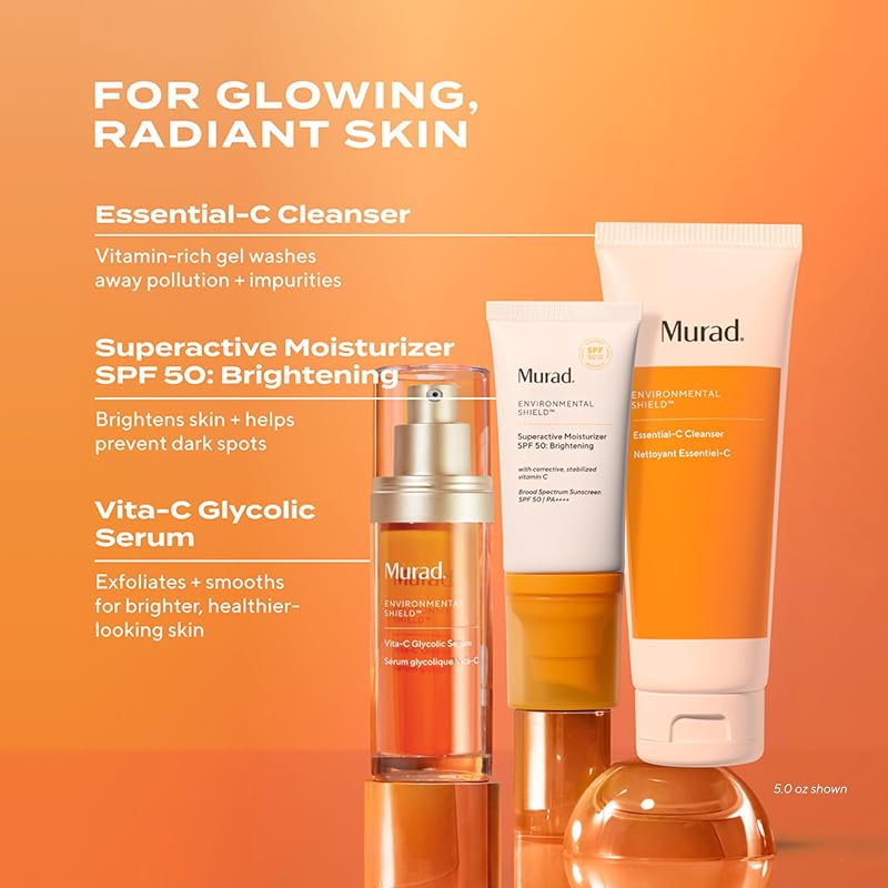Murad Essential-C Facial Cleanser – Vitamin C, 16.9 oz