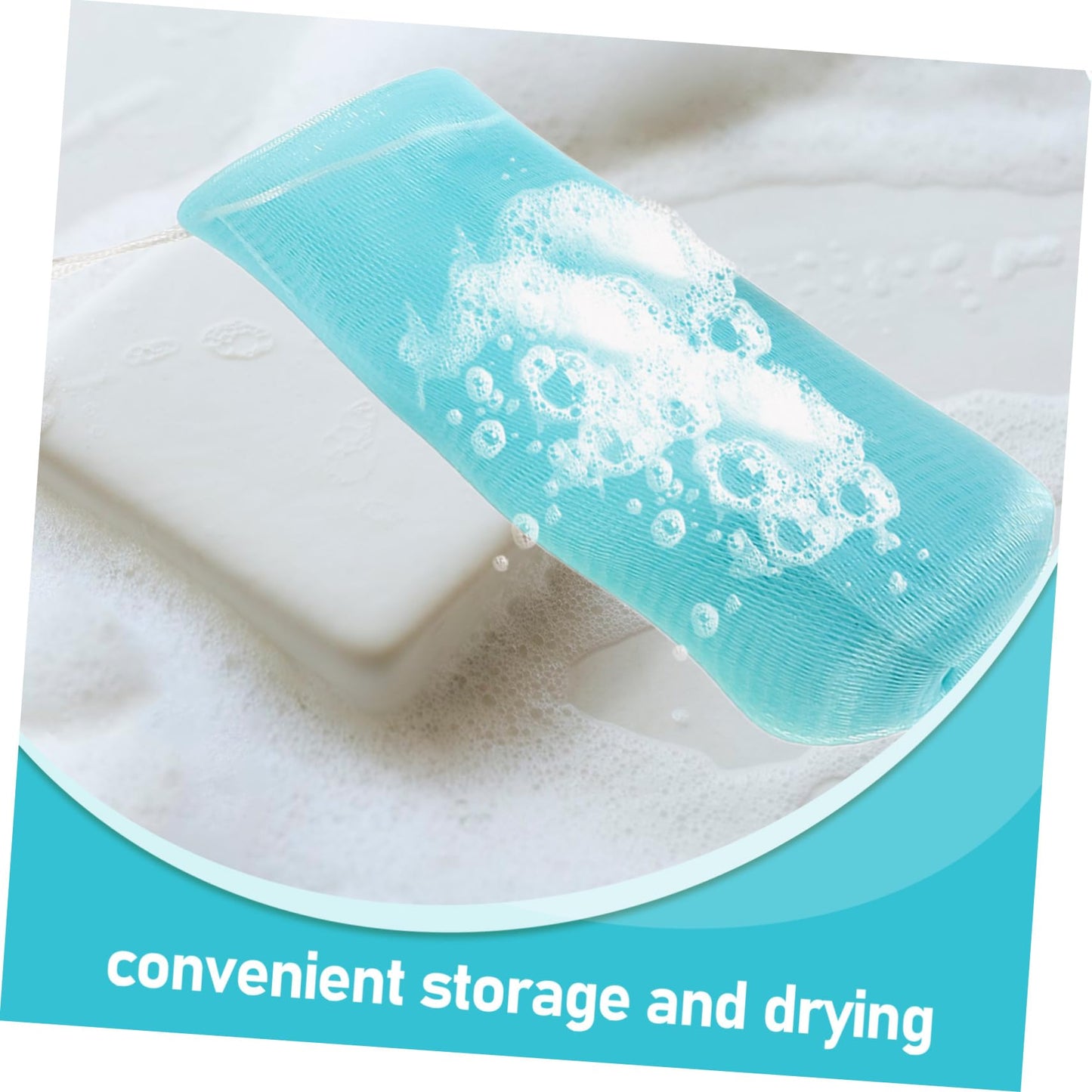 SOIMISS 8pcs Thickened Foaming Net Pouches for Bar Soap Hanging Facial Washing Bag for Homemade Convenient Storage Bath Shower Colors