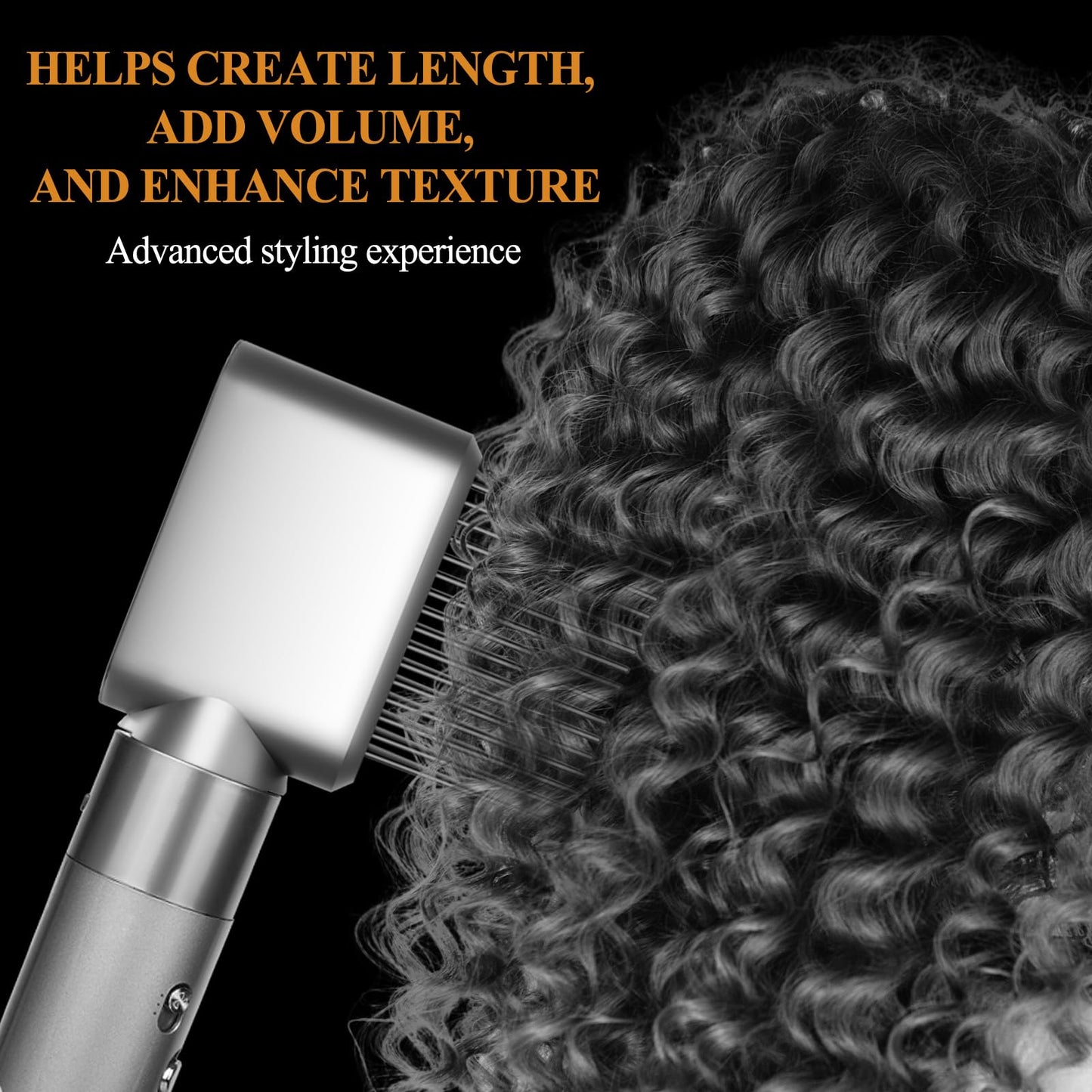 YTCHYYSK Wide Tooth Comb Nozzle Attachment for Dyson Airwrap Nickel/Copper, Pre-Styling Dryer for Create Length, Add Volume, and Enhance Texture, Part No.971894-04