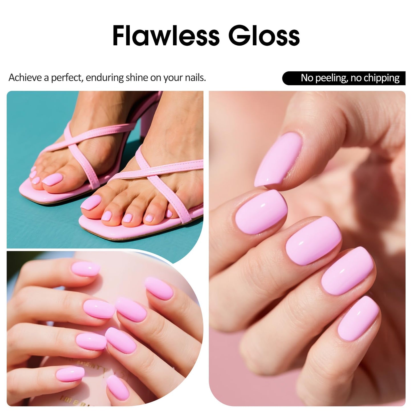 VENALISA Light Purple Gel Nail Polish, 1 Pcs Lavender Gel Polish Pastel Purple Color High Gloss Soak Off U V Nail Manicure Salon and DIY at Home Gifts for Women