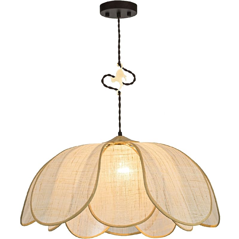 25.6" Boho Rattan Chandelier with Brass Cat Hook – Hand-Woven Pendant Light