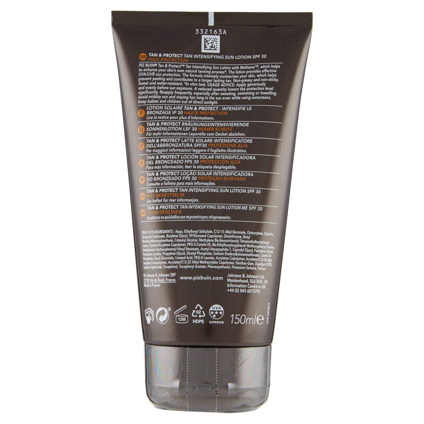 SPF 30 Tan Intensifying Lotion - Piz Buin Tan & Protect, 150ml for Sun-Kissed Skin