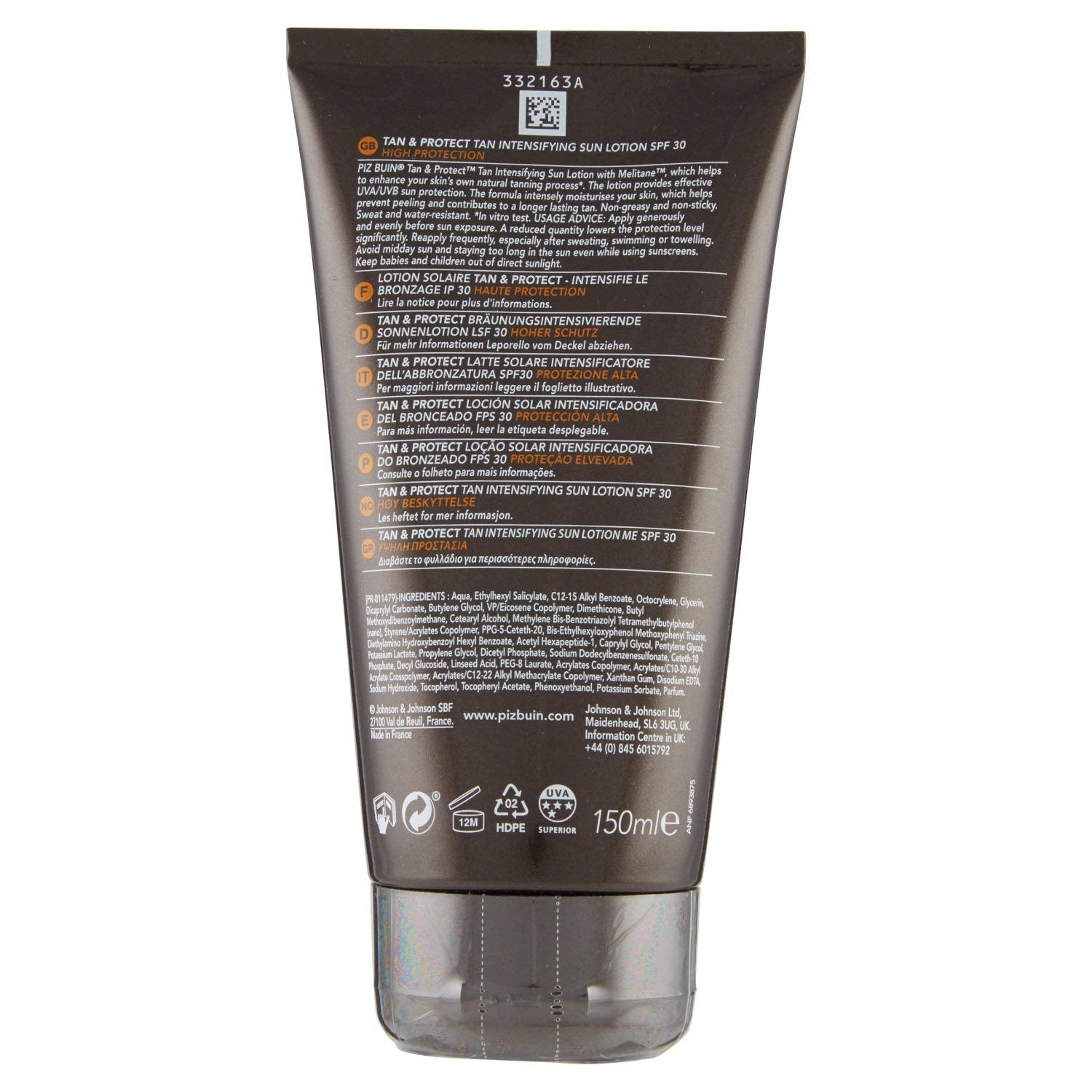 SPF 30 Tan Intensifying Lotion - Piz Buin Tan & Protect, 150ml for Sun-Kissed Skin