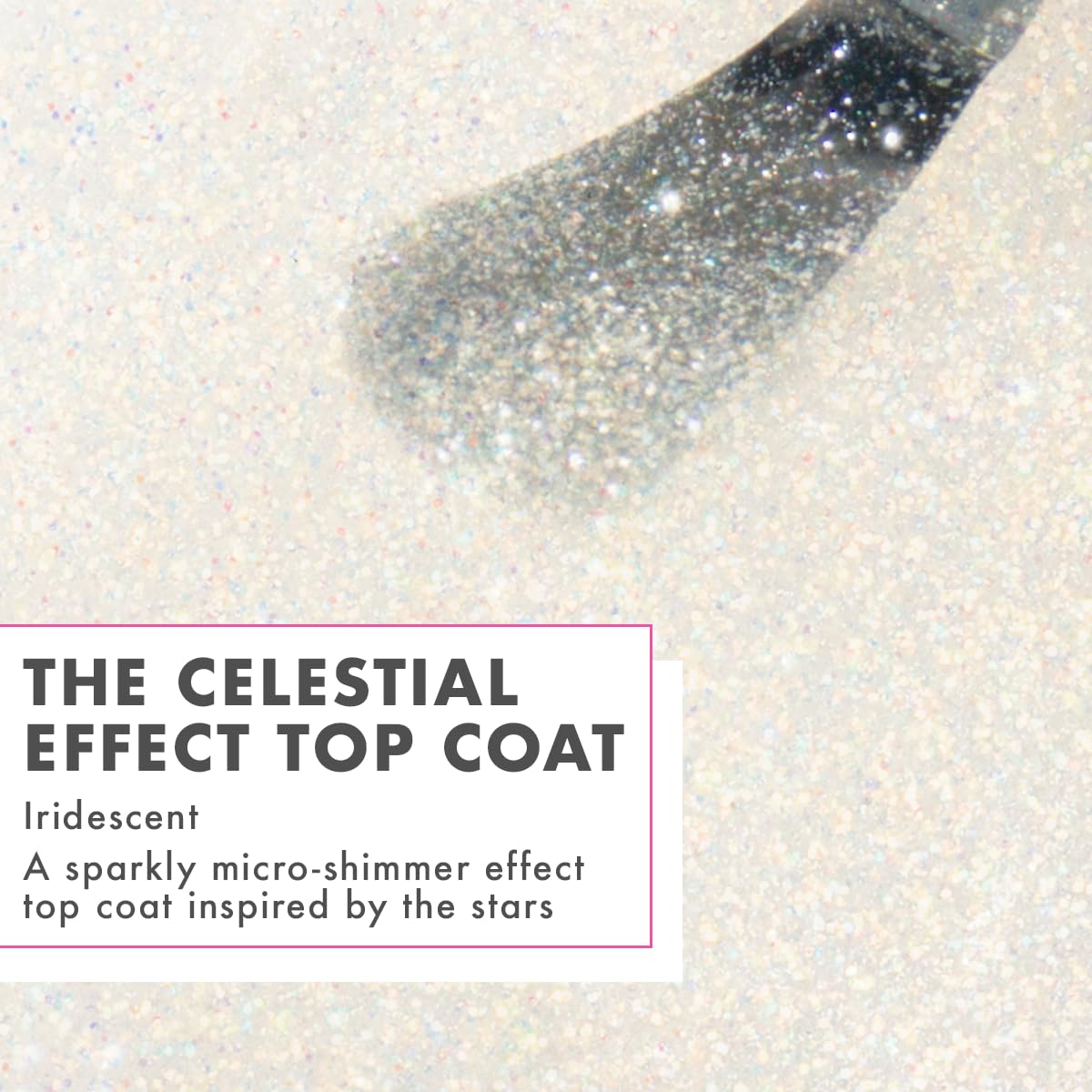 Olive & June Long-Lasting Top Coat Nail Polish - Celestial Effect | Gel-Like Finish | No Lamp Needed | Lasts up to 10 days | Salon-Quality Color at Home | Vegan & Cruelty-Free | Chip-Resistant Shine