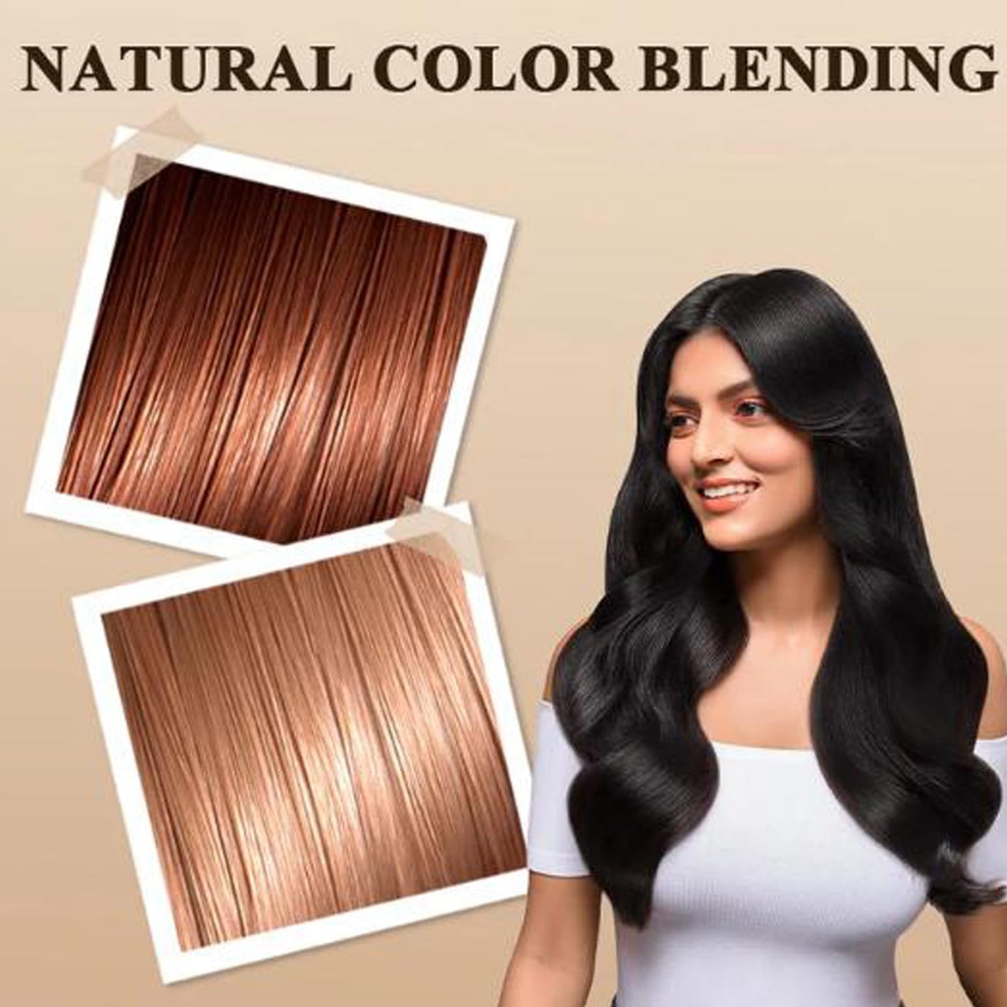 2-in-1 Hair Color Stick & Comb, Long Lasting Hair Color Stick, Waterproof, Sweat-Proof, White Hair Concealer Sticks for Women & Men (Coffee)