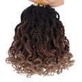 6 Inch Senegalese Twist Crochet Hair 8 Pack Pre-Looped Synthetic Havana Twist 1B3027#