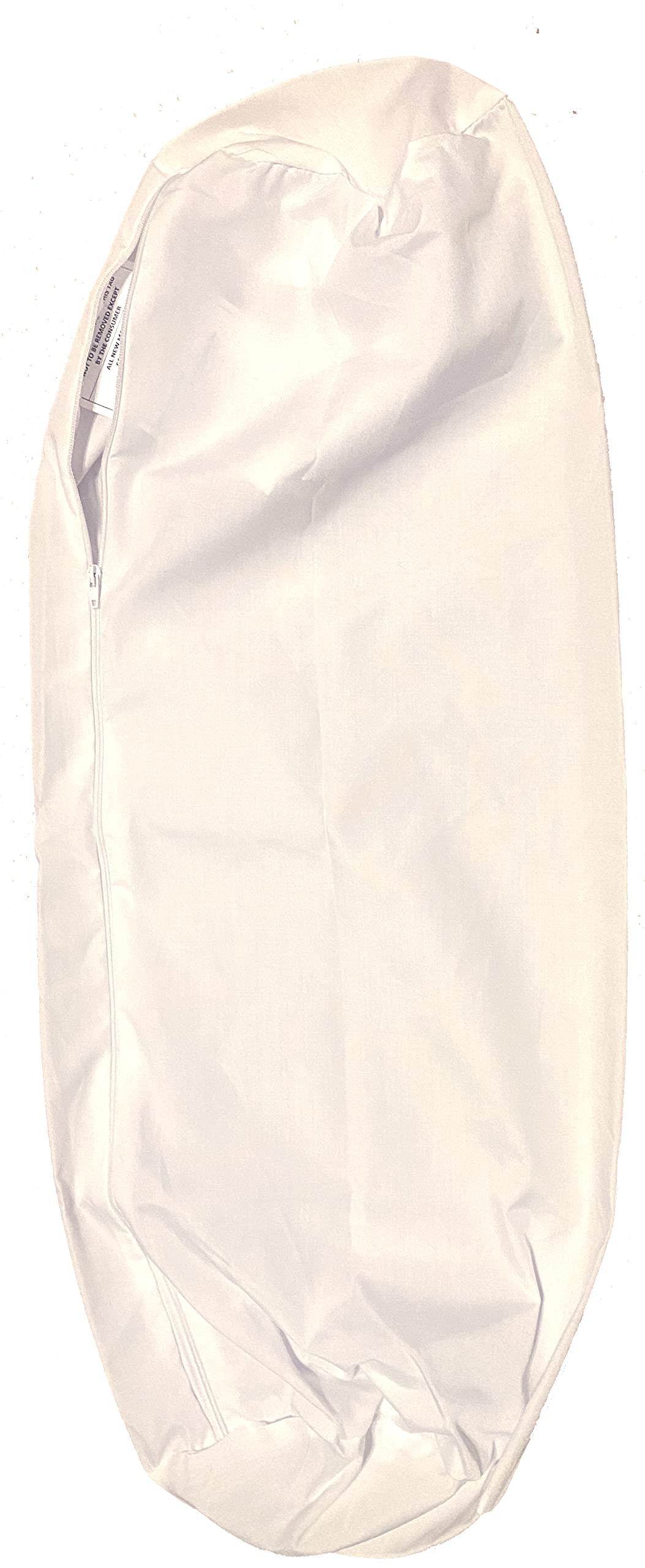 Therapist’s Choice® Bolster Cover with Zipper Closure, Soft & Durable, Size: 6" x 27" (Cover Only, Bolster Not Included) (White Polyester)