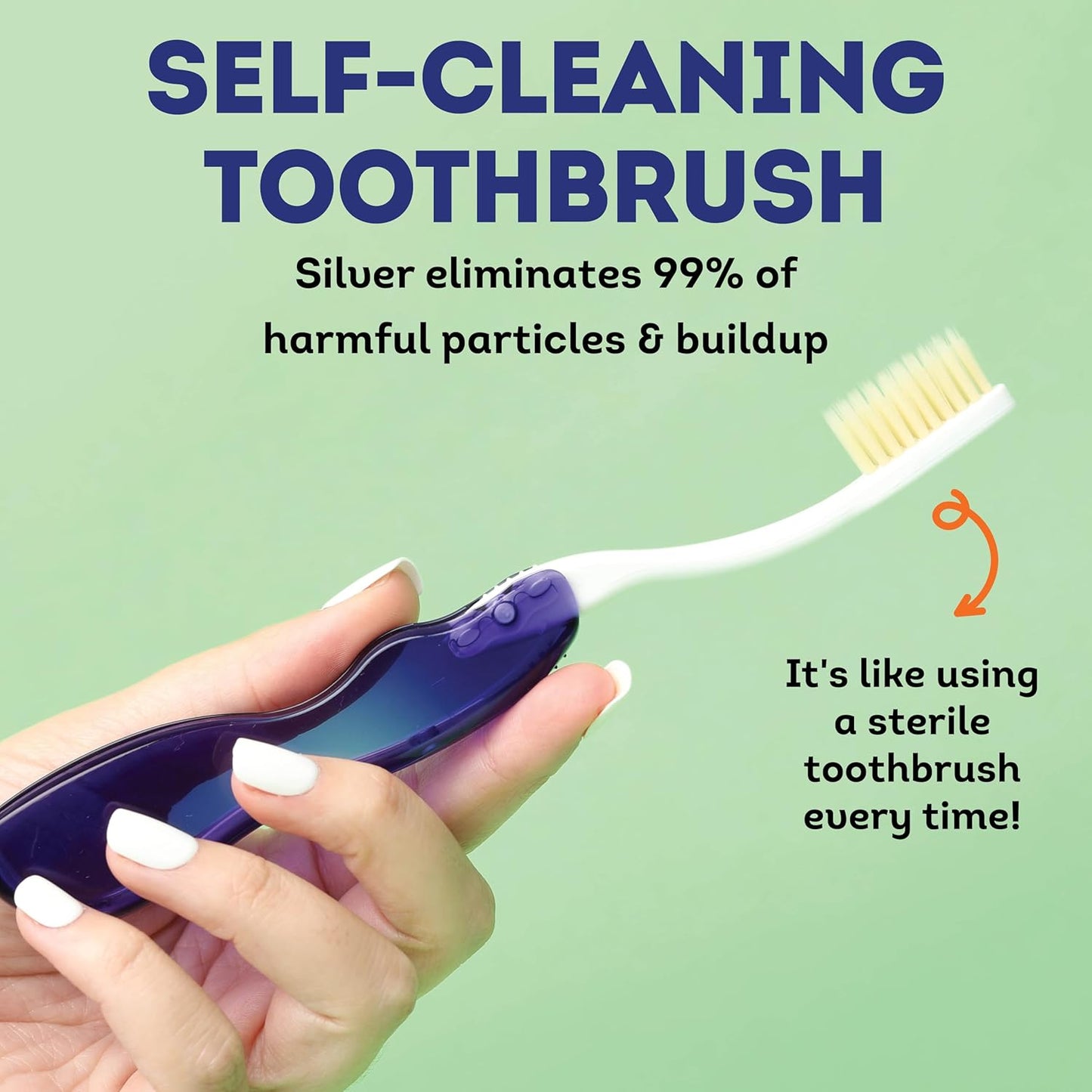 Soft Flossing Toothbrush for Sensitive Teeth - MOUTHWATCHERS Travel Toothbrush 4-Pack