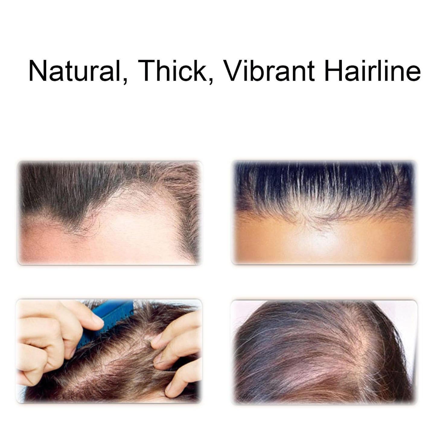 Nivaro Polvo Capilar, Nivaro Hair Cover up Powder, Sweatproof Waterproof Hair Powder with Mirror Long-Lasting Effect, Hairline Root Touch up for Thinning hair Easy to Use (Dark Gray)