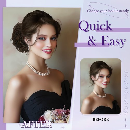 RUWISS Large Messy Bun Hair Piece with Claw Clip Human Hair Bun Wavy Curly Chignon Hair Bun Extensions Tousled Updo Hair Pieces for Women Claw Clip Ponytail Hair Scrunchies for Women, Brown Black