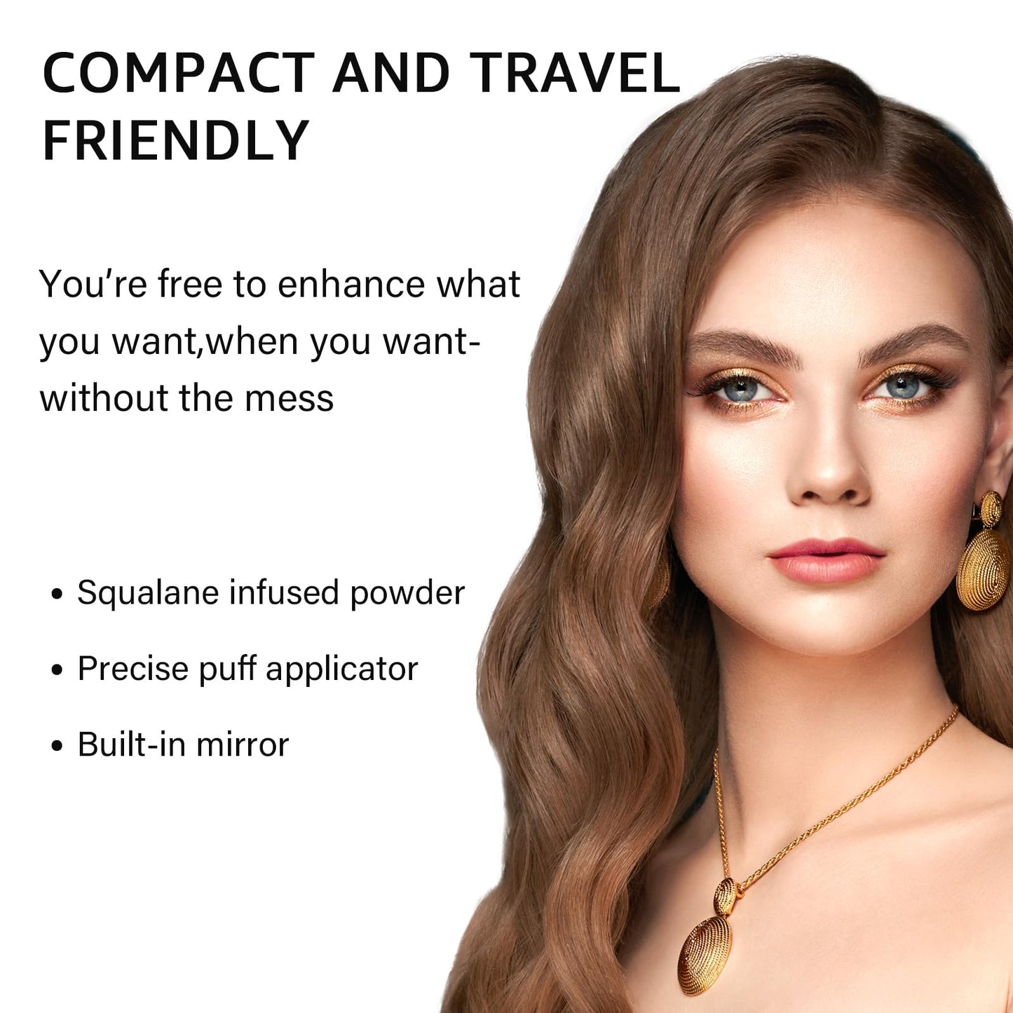 Instantly Hairline powder, Root touch up hair color for gray coverage, hair powder for women men bald spot loss and thin concealing（Dark Brown)