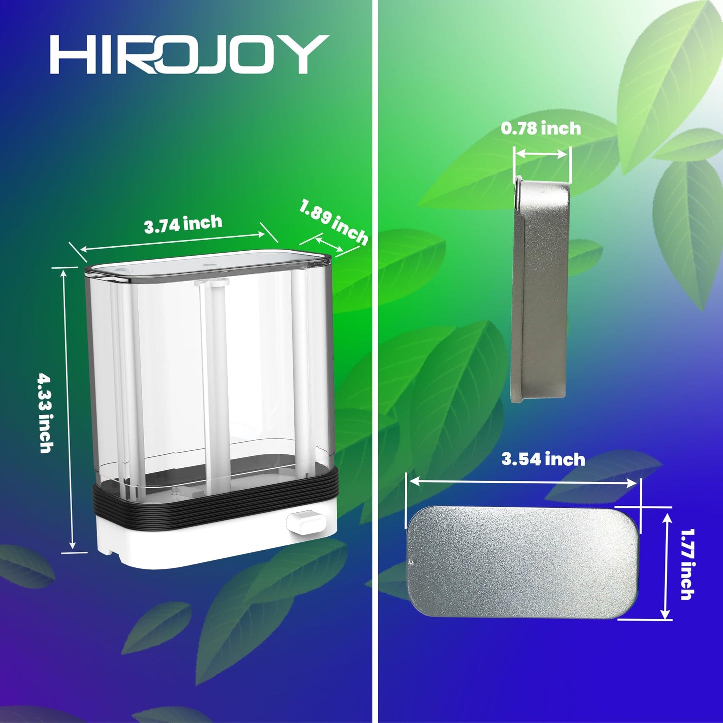 Floss Dispenser refillable, Floss Pick Dispenser for Plackers, Flosser Holder, Portable case for Dental Picks (20 Counts)