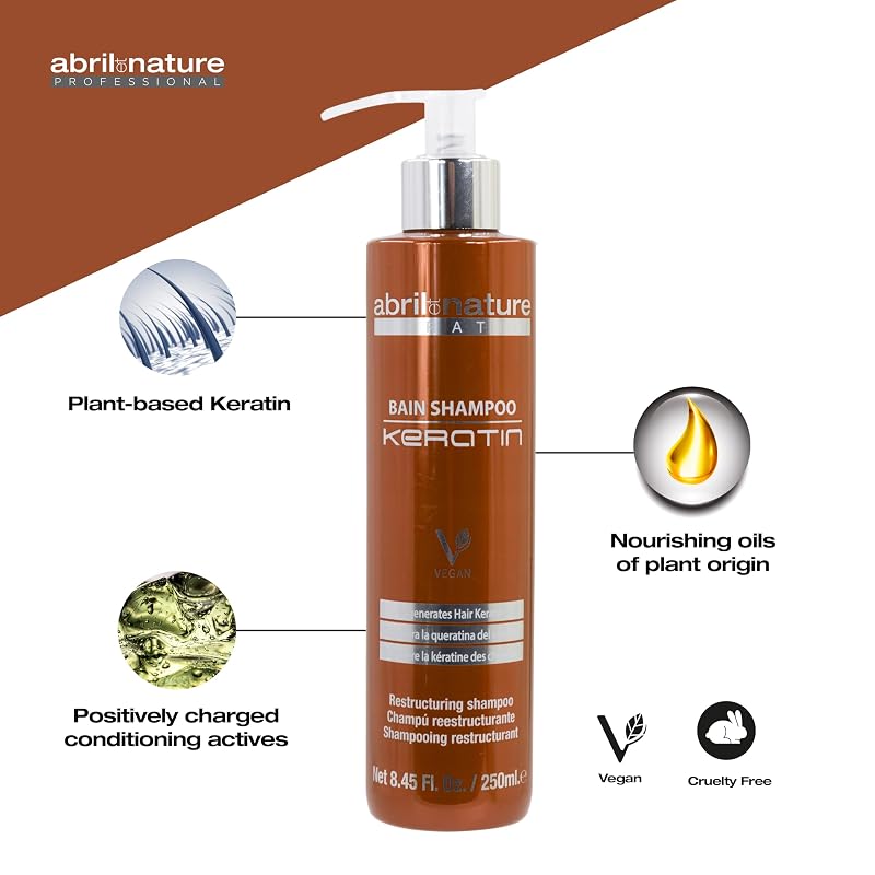 Keratin Shampoo for Damaged Hair - Ultra-Fast Repair & Shine 250 ml