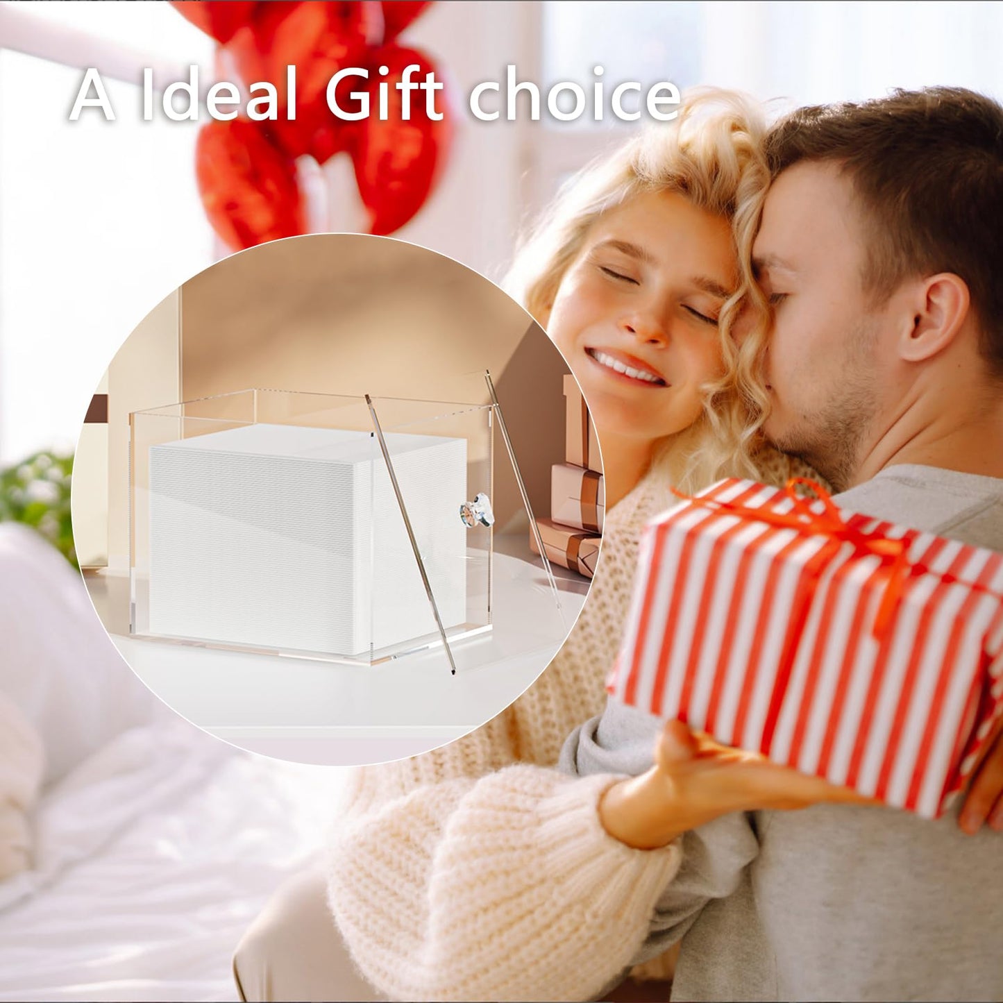 JHJFRAWY Disposable Face Towels Holder for Clean Skin Club, Acrylic Container Box, Bathroom Storage, Organizer (Towels Not Included)