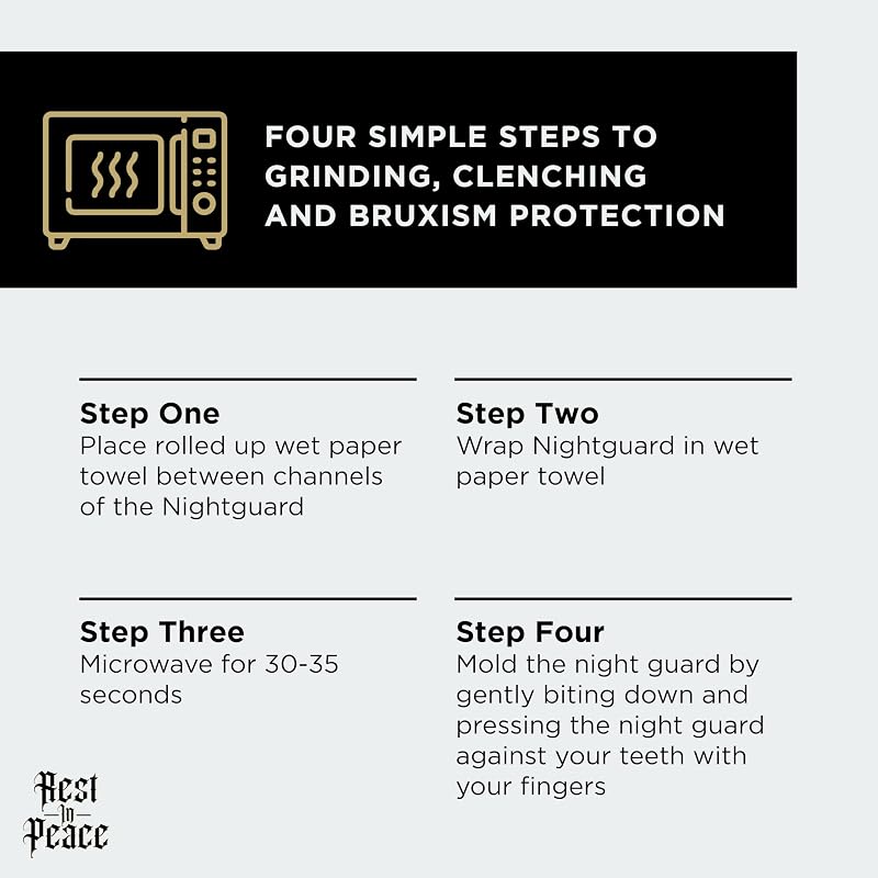 Rest in Peace Night Guard for Grinding & Clenching - 2-Pack, Clear