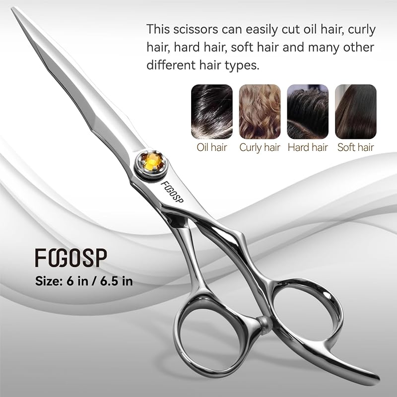 Professional Barber Scissors 6.5' Japan VG10 Fine Cutting Blades Hair