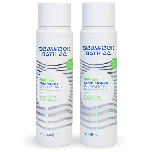 Gentle Shampoo & Conditioner Set - Unscented Hair Care with Hyaluronic Acid & Argan Oil for Sensitive Scalps - 12 oz (Pack of 2)