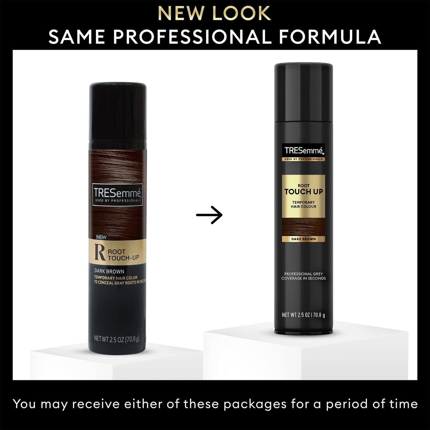 TRESemme Root Touch Up Spray, Dark Brown - Temporary Hair Color for Hair Root Touch Up - Dark Brown - Aerosol - Cruelty Free - 6 Pack of 15 Ounce