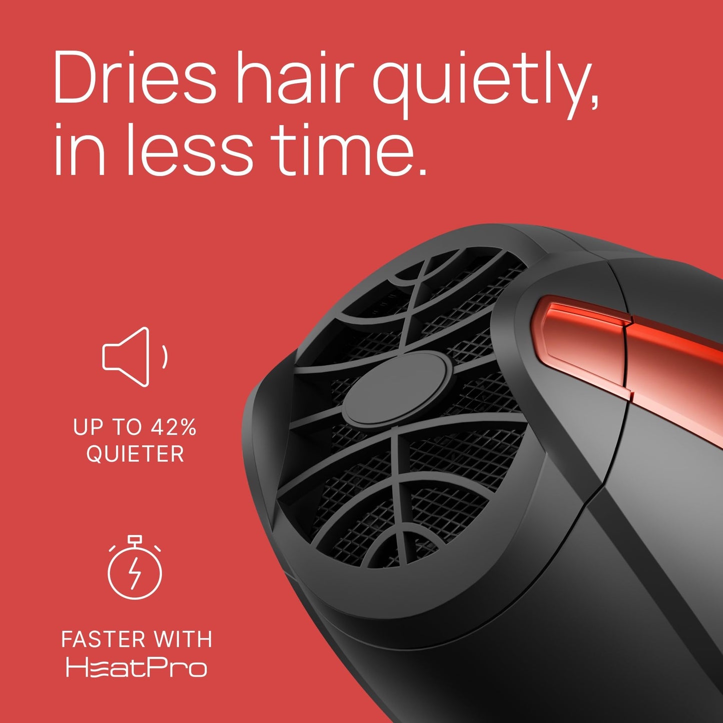 TREZORO Professional Ionic Hair Dryer for Salon - 2200W Powerful Blow Dryer - Lightweight Travel for Normal & Curly Hair Includes Volume Styling Nozzle