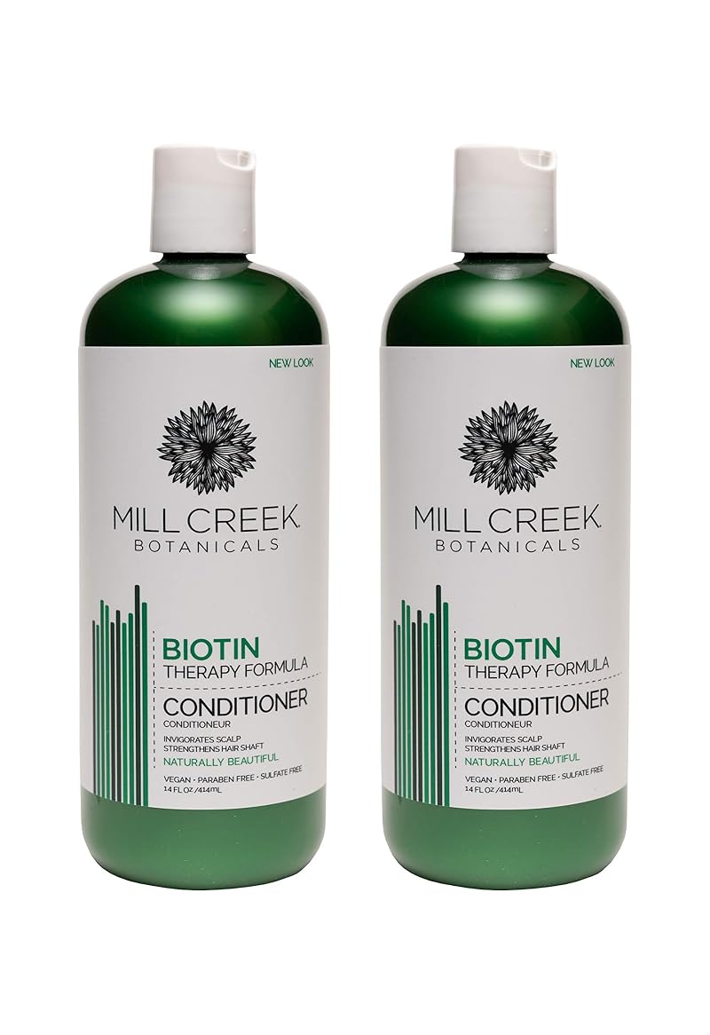 Biotin Conditioner 14 oz - Daily Hair Nourishing Formula with Keratin & Argan Oil (2 pack)