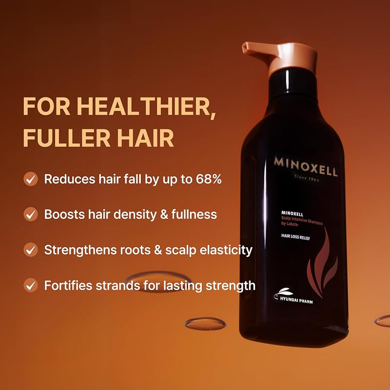 Minoxell Scalp Intensive K-Shampoo Playful Edition 13.5 Fl Oz