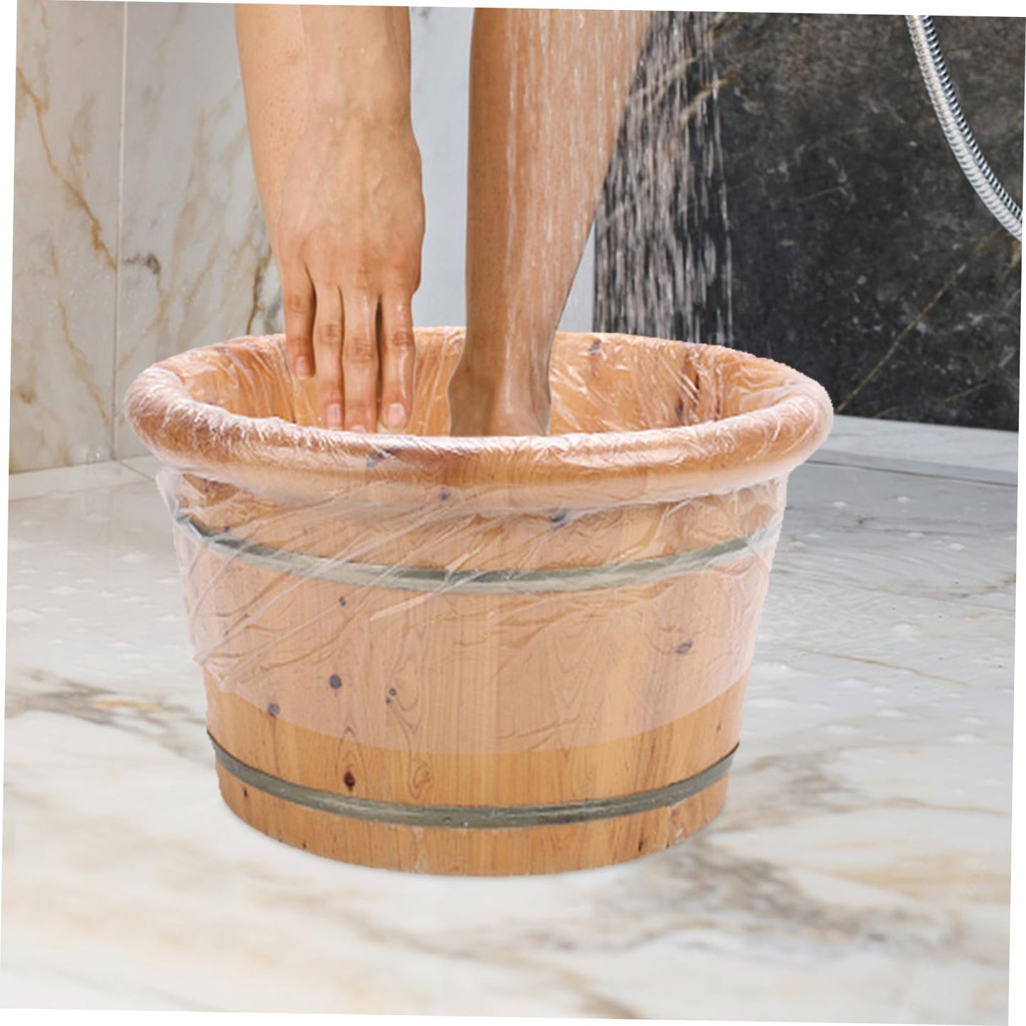 Healvian Portable Foot Bath Liners 80pcs Single Use Pedicure Bowl Liners Spa Tub Supplies