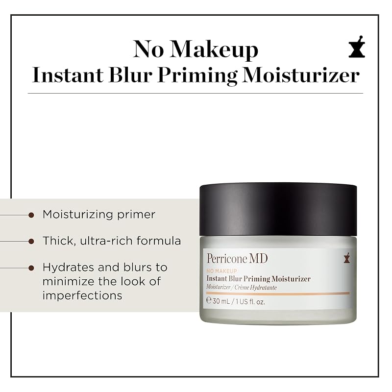 Perricone MD No Makeup Instant Blur Priming Moisturizer - Face Primer 1 oz