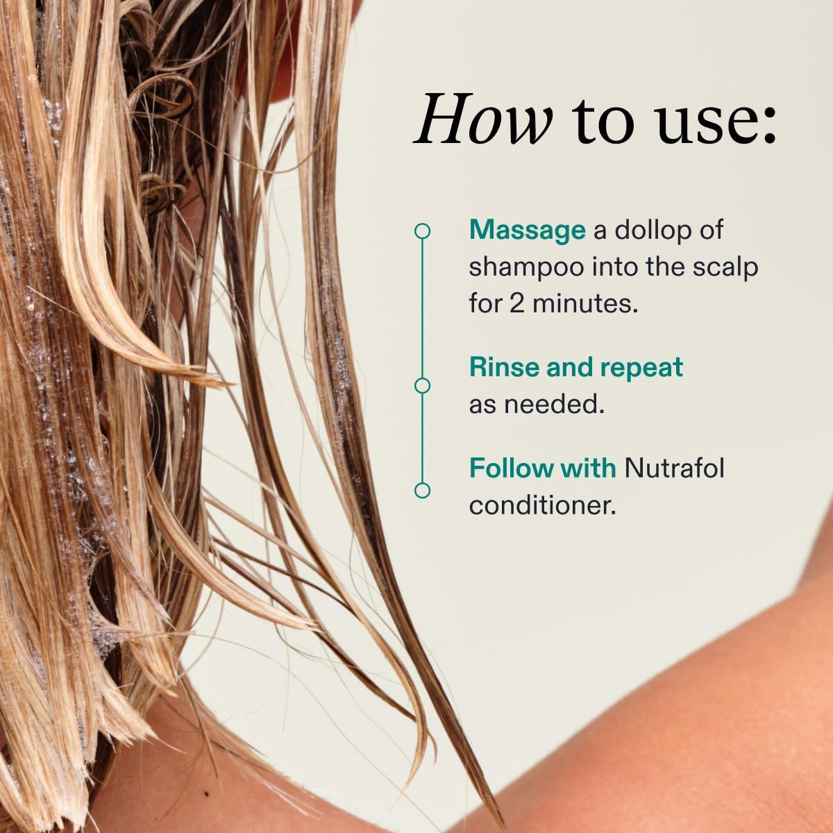 Nutrafol Shampoo, Cleanse and Hydrate Hair and Scalp, Improves Hair Volume, Strength and Texture, Physician-formulated for Thinning Hair, Color Safe, Sulfate Free - 8.1 Fl Oz Bottle