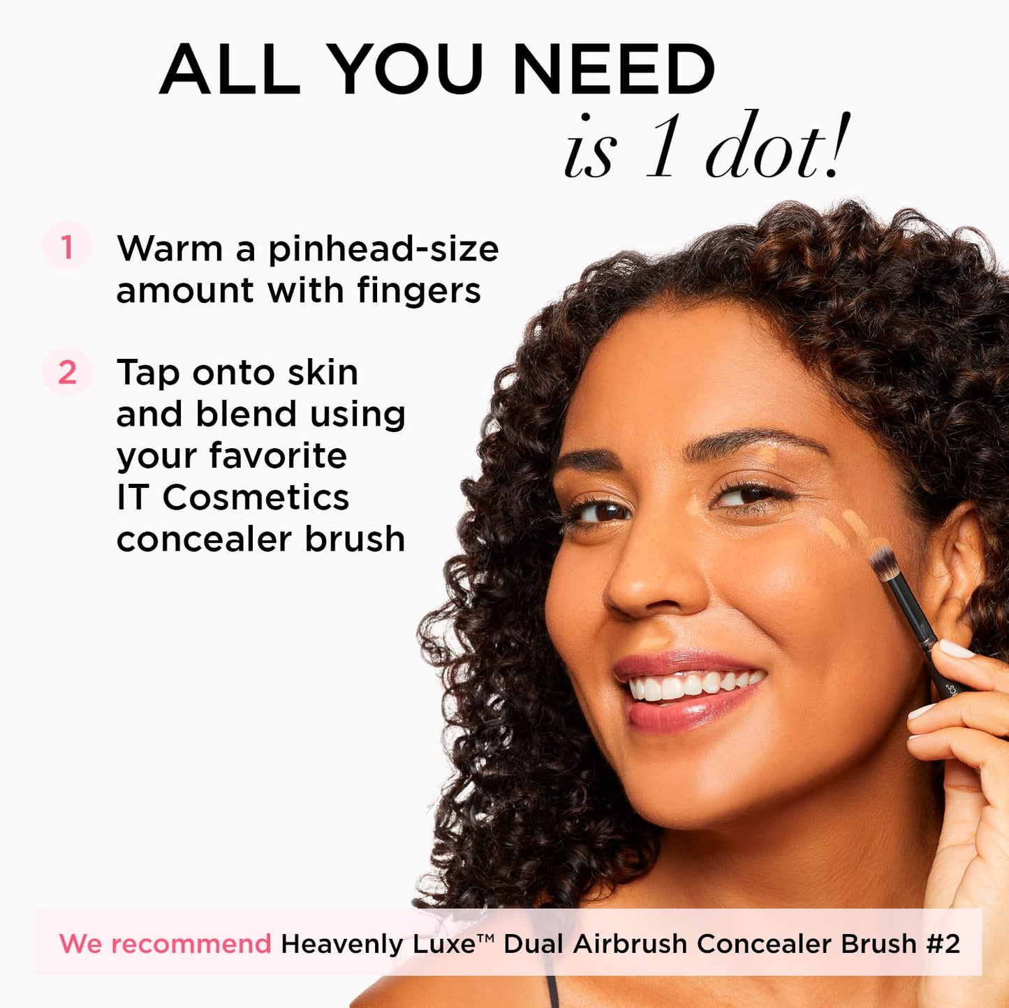 IT Cosmetics Bye Bye Under Eye Concealer (Medium) - Waterproof Full Coverage Concealer For Dark Circles, Fine Lines, Redness & Discoloration, With Hyaluronic Acid, Natural Finish – 0.4 fl oz