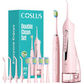 COSLUS C20C41 Water Flosser & Electric Toothbrush Combo - Pink (Variation: Pink)