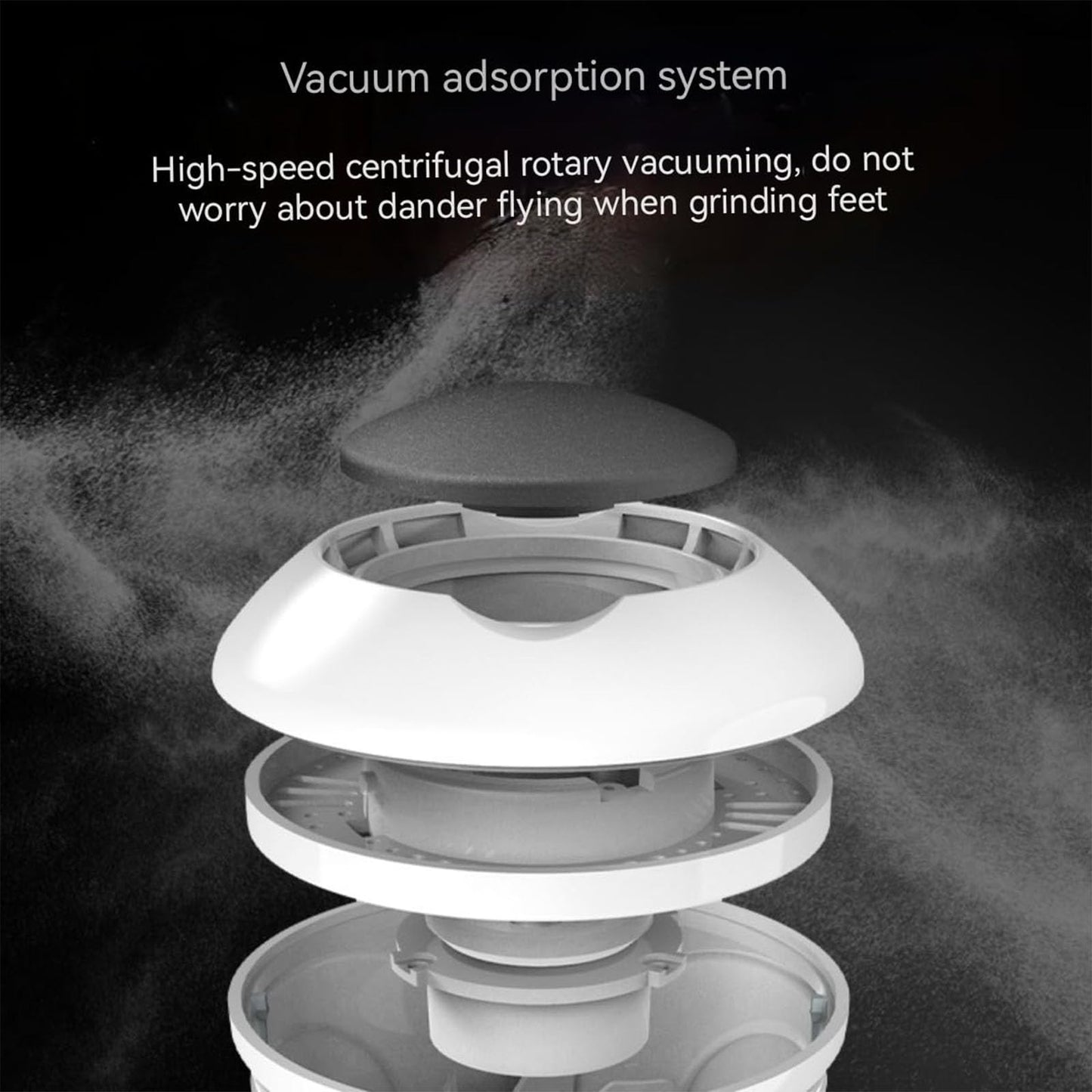 Morrat Foot Grinder, Electric Foot Grinder, New Pedicure Automatic Callus Remover, Wireless Portable Callus Remover with Vacuum Adsorption, Skin Hard Rupture Skin Trimmer Dead Skin (Style A)