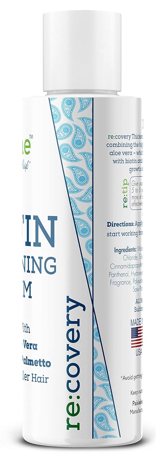 Hair Growth Serum with Biotin - Natural Thickener for Men & Women, 4 oz