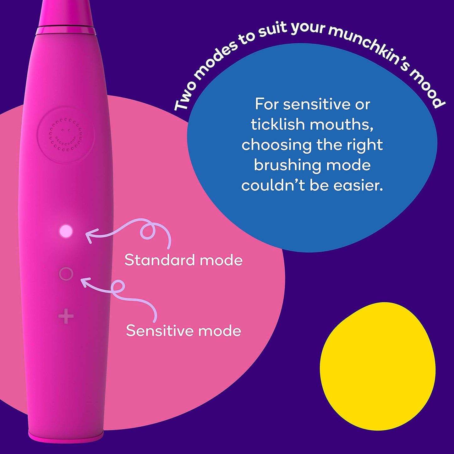 Burst Kids & Toddlers Electric Toothbrush (Blue) | Soft Bristles | Two Minute Timer | Rechargeable Battery | Easy-Grip Silicone Handle | 2 Modes for Healthy Smiles | Ages 3+