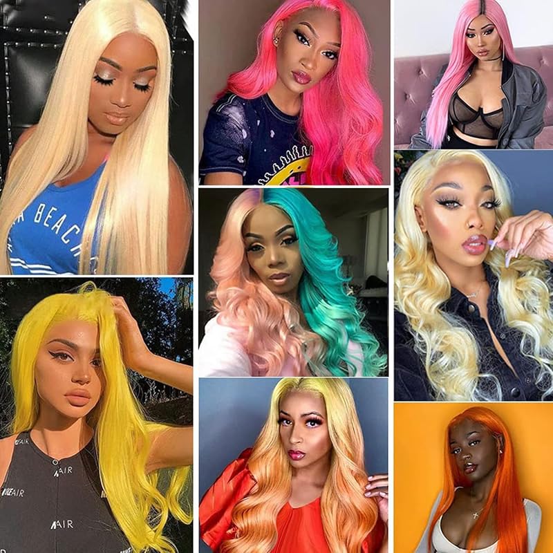 613 Blonde 13x4 Lace Frontal Body Wave Human Hair 12in - Pre Plucked Natural Hairline 150% Density