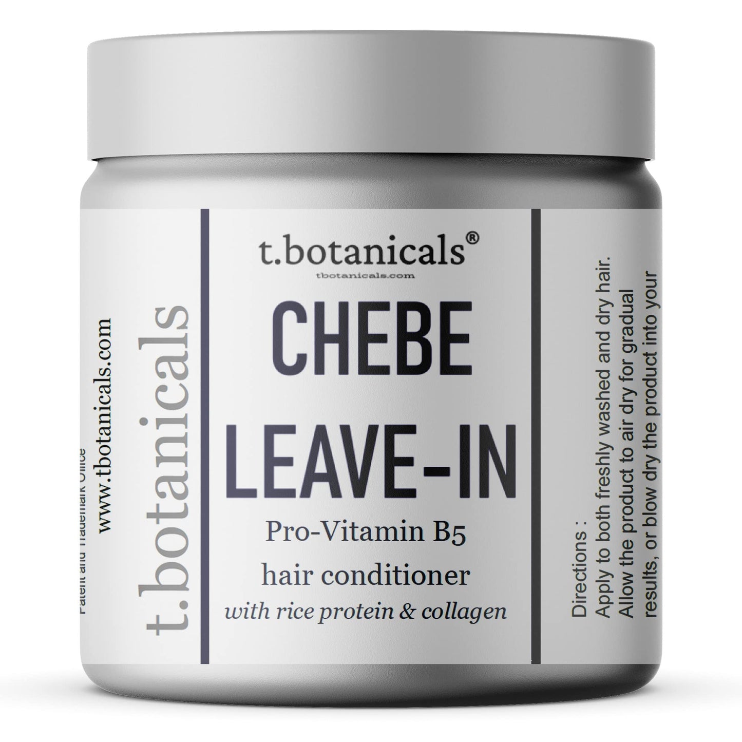 t.botanicals Chebe Leave In Conditioner Hair Growth with Provitamin B5, Thickening Strengthening Chebe Butter, Chebe Powder, Chebe Oil, Silk Amino Acids, Collagen (Lavender, 4 Ounce)