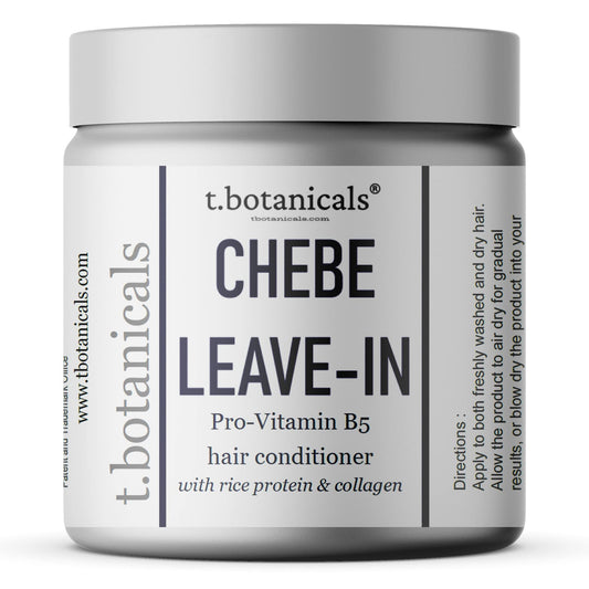 t.botanicals Chebe Leave In Conditioner Hair Growth with Provitamin B5, Thickening Strengthening Chebe Butter, Chebe Powder, Chebe Oil, Silk Amino Acids, Collagen (Lavender, 4 Ounce)