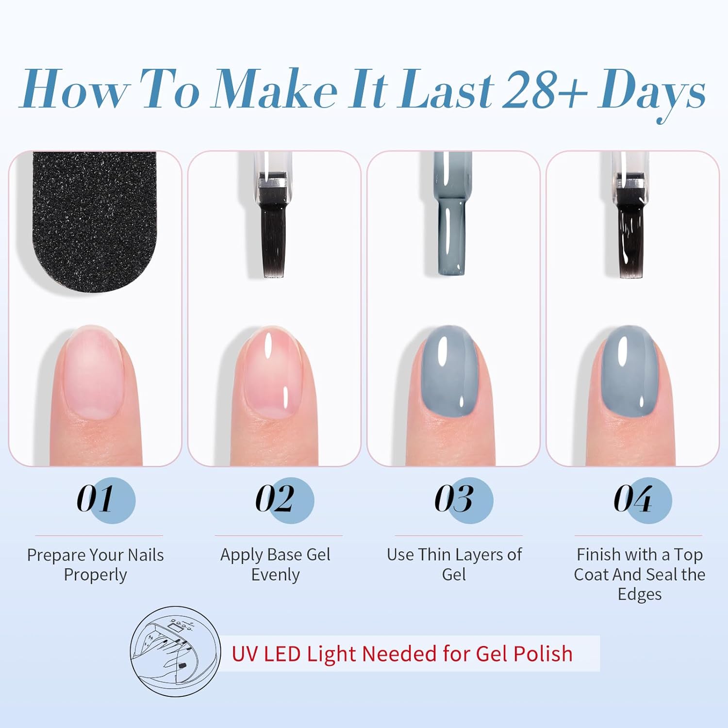 Born Pretty Neon Jelly Gel Nail Polish Set - Halloween Colors, Soak Off UV/LED for Salon & DIY