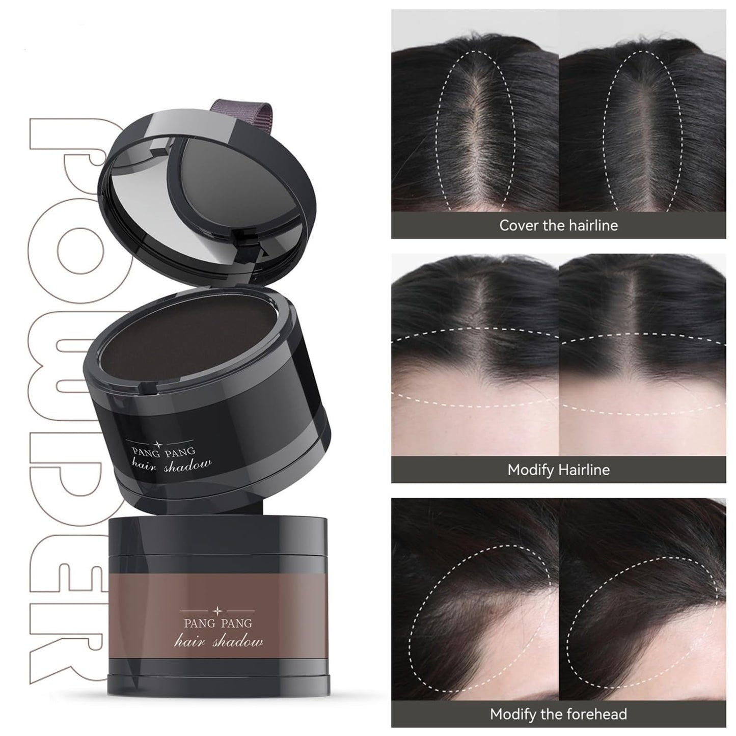 Nivaro Polvo Capilar, Nivaro Polvo Densificador Instantáneo, Nivaro Hair Cover up Powder, Instant Hair Powder, Instant Volume & Scalp Coverage for Thinning Hair (#03 White, Unisex)