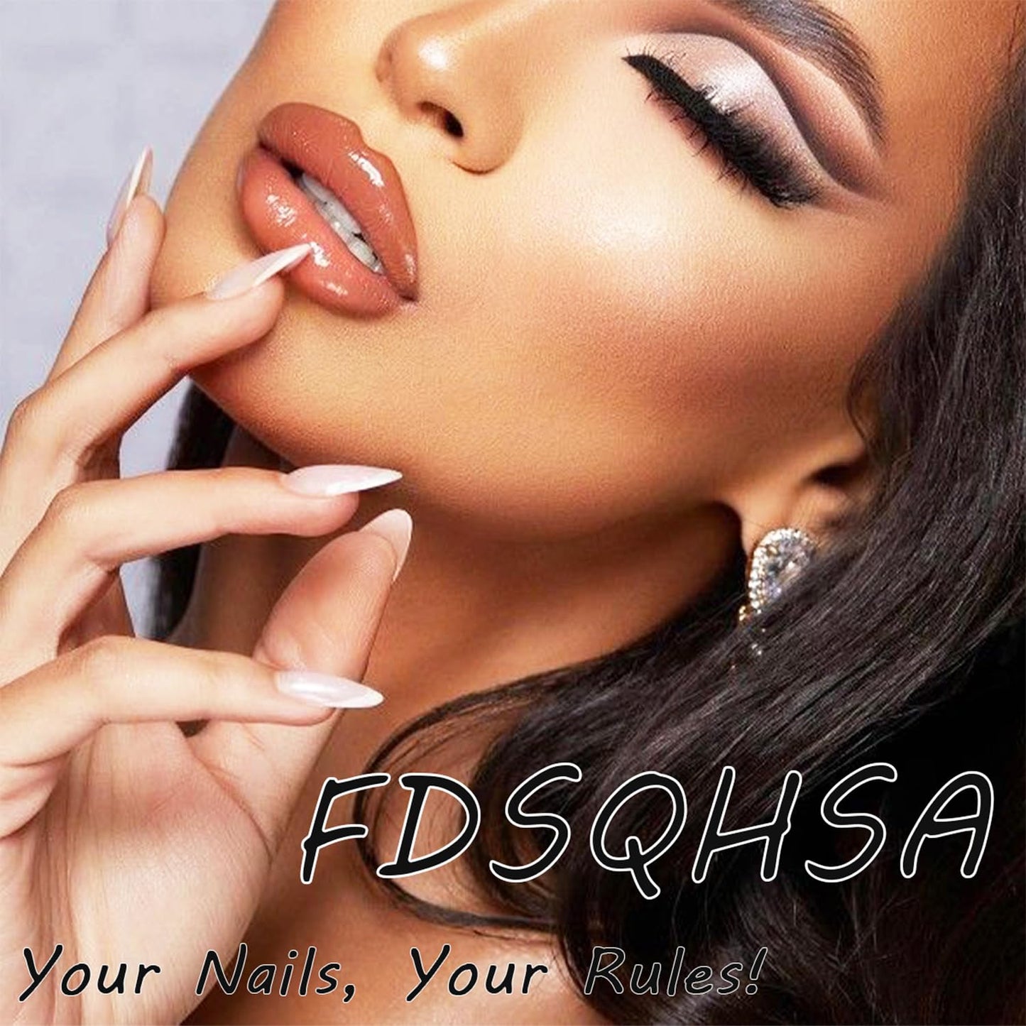 30pcs Blue Press on Nails Short Almond Fake Nails with 3D Gold Bow Heart Star Acrylic Nails Designs Blue Cute Cat False Nails Glue on Nails Glitter Full Cover Stick on Nails for Women Nail Decoration