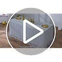 Party Village White 6ft Tulle Tablecloth 4-Pack for Weddings & Events