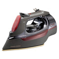 CHI 1700W Steam Iron for Clothes with Titanium-Infused Ceramic Soleplate - Retractable Cord, Black & Titanium