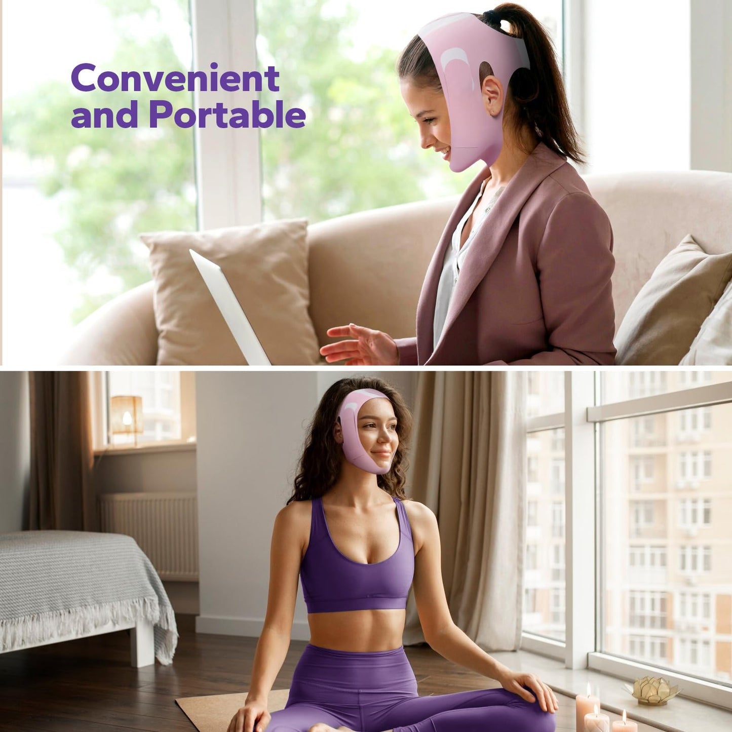 FairyFace V-Line Lifting Chinstrap, V-Line Mask, Chinstrap for Sleeping, Reusable Face Strap, Chin Up Patch, V-Shaped Belt, Shaped Face Mask for Sagging