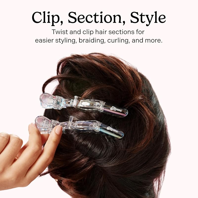 Jumbo Alligator Hair Clips - Heavy-Duty Hair Sectioning Clips (2 Count) - Holo Finish Variation of THIS listing