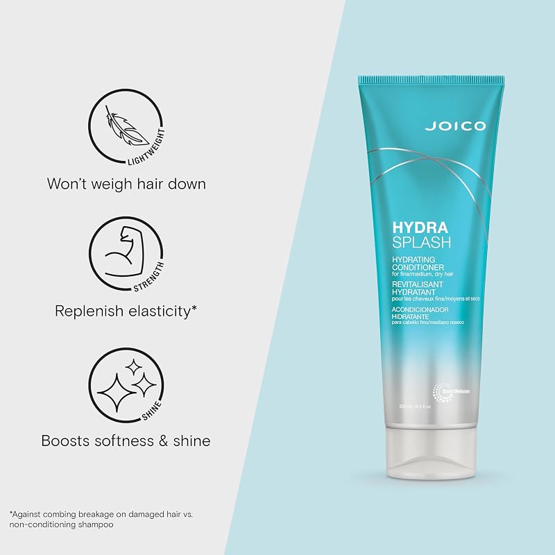 Joico Hydrasplash Hydrating Set – Shampoo, Conditioner & Treatment for Fine Hair